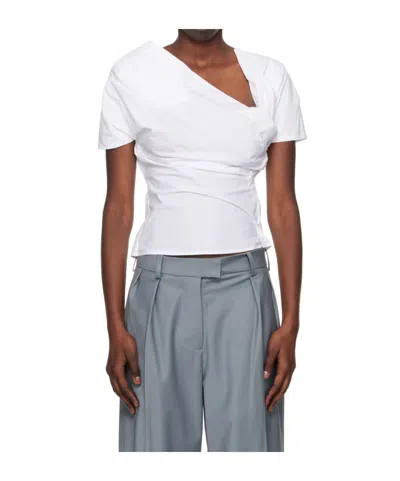 16arlington Pleated Layer Overdress In White