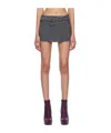 16arlington Nimue Pleated Mini Skirt In Gray