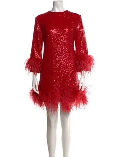 Pre-owned 16arlington Printed Mini Dress In Red
