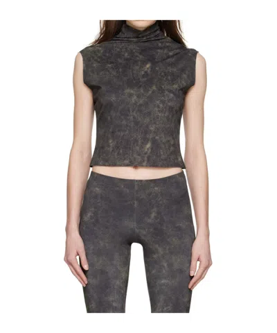 16ARLINGTON PRINTED TURTLENECK VEST