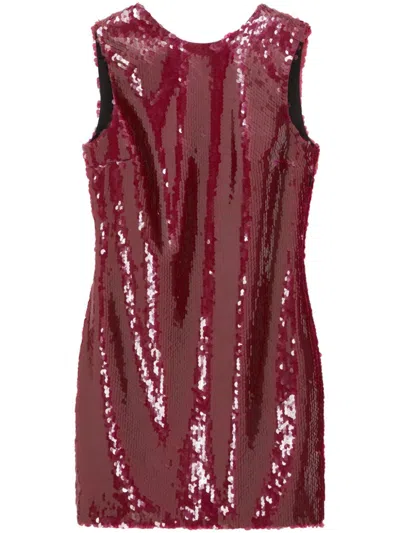16arlington Ray Sleeveless Sequined Mini Dress In Red