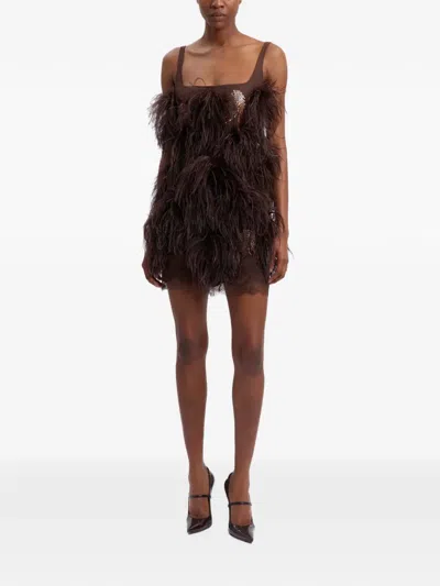 16arlington Sadie Mini Dress In Brown