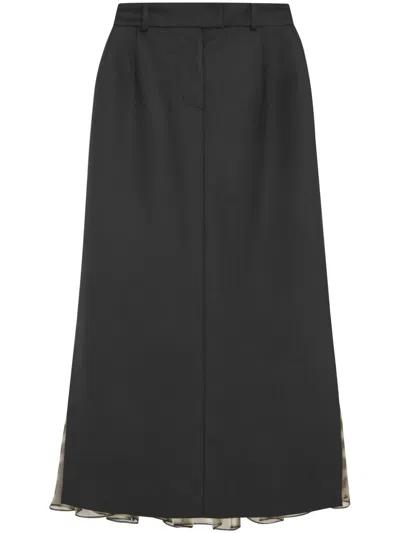 16arlington Samara Midi Skirt In Green