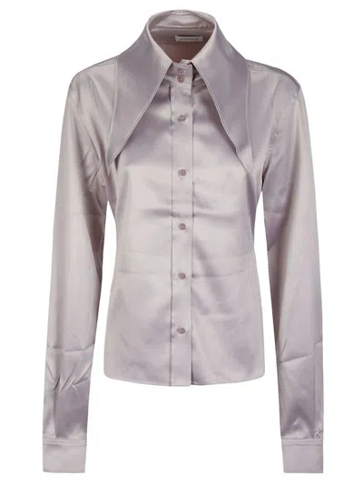 16arlington Ione Satin Shirt In Pink
