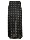 16arlington Semi-transparent Design Midi Skirt
