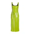 16arlington Electra Sequined Midi Dress In Green