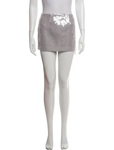 Pre-owned 16arlington Sequin Embellishments Mini Skirt In Purple