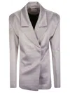 16arlington Lapel Long Sleeve Casual Jacket In Grey