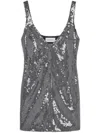 16arlington Sequin Mini Dress In Silver