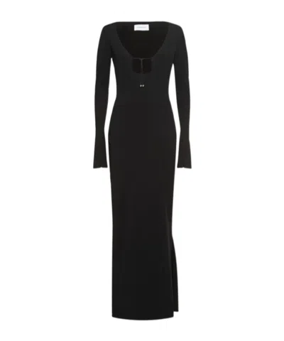 16arlington Solaria Punto Milano Midi Dress In Black