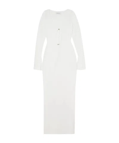 16arlington Solaria Stretch-crepe Maxi Dress In White