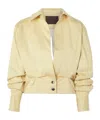 16arlington Solid Cotton-blend Jacket In Gray