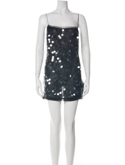 Pre-owned 16arlington Square Neckline Mini Dress In White