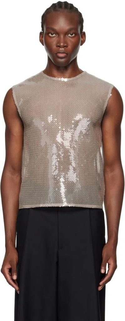 16arlington Ssense Exclusive Taupe Ikon Tank Top In Fog