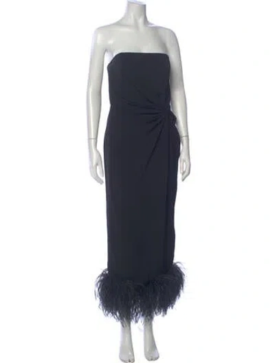 Pre-owned 16arlington Strapless Long Dress In Blue