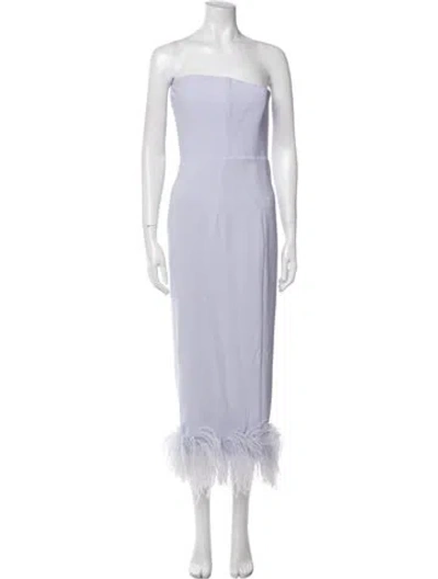 Pre-owned 16arlington Strapless Midi Length Dress W/ Tags In Purple