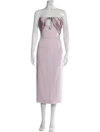 Pre-owned 16arlington Strapless Midi Length Dress W/ Tags In Purple