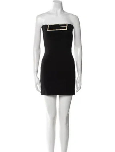 Pre-owned 16arlington Strapless Mini Dress In Black