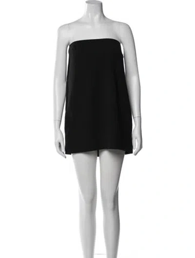 Pre-owned 16arlington Strapless Mini Dress In Black