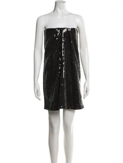 Pre-owned 16arlington Strapless Mini Dress In Black