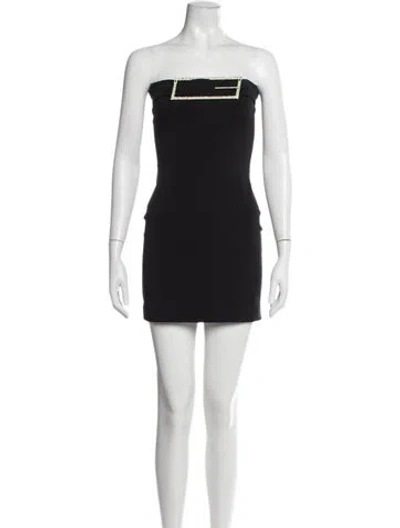 Pre-owned 16arlington Strapless Mini Dress In Black