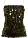 16arlington Suero Sequin-embellished Top In Green