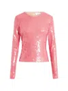 16arlington Tanith Sequin Top In Pink