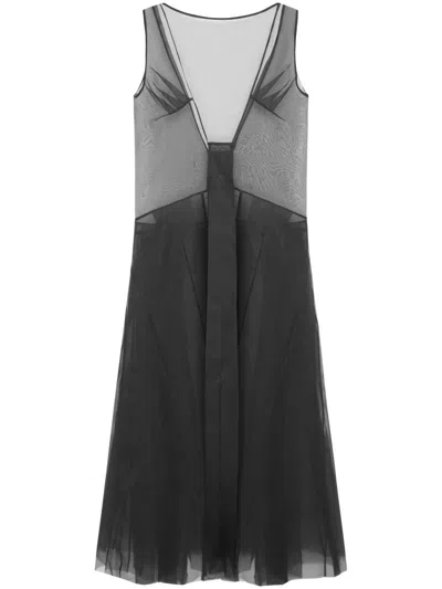 16arlington Semi-transparentes Kleid In Schwarz