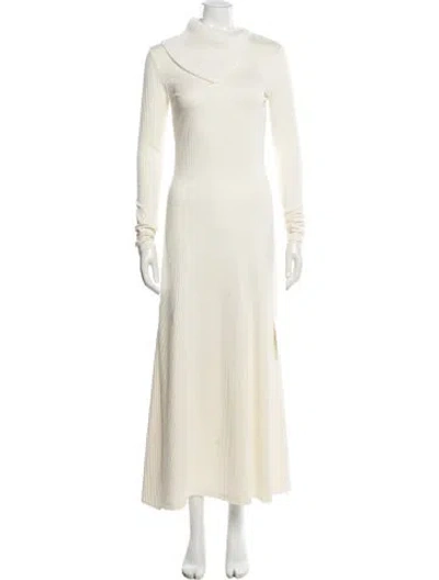 Pre-owned 16arlington Turtleneck Long Dress W/ Tags In Neutral