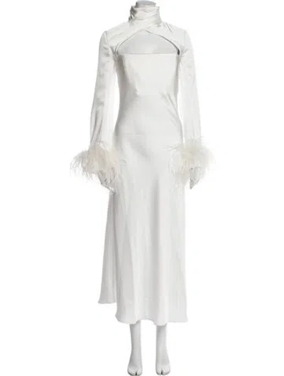 Pre-owned 16arlington Turtleneck Long Dress W/ Tags In White