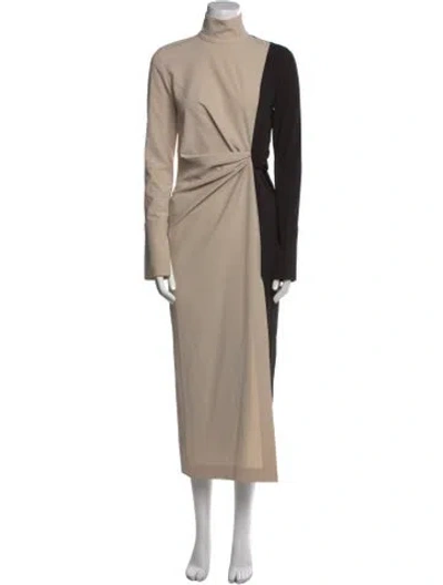 Pre-owned 16arlington Turtleneck Midi Length Dress