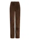 16arlington Vante Cotton Trousers In Brown