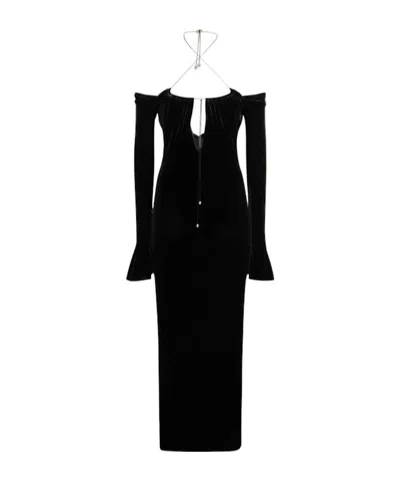 16arlington Velvet Dress In Black