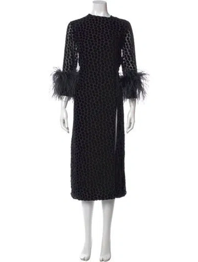 Pre-owned 16arlington Vintage Long Dress In Black