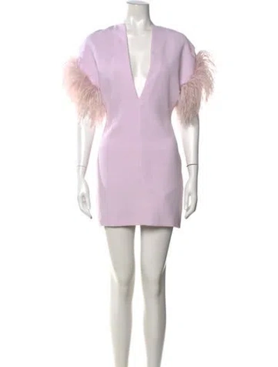 Pre-owned 16arlington V-neck Mini Dress W/ Tags In Pink