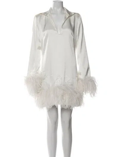 Pre-owned 16arlington V-neck Mini Dress In White