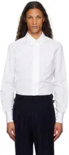 16arlington Button-up Long Sleeve Shirt In Bianco