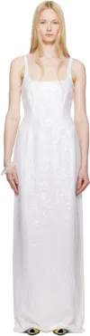 16arlington White Electra Maxi Dress In White