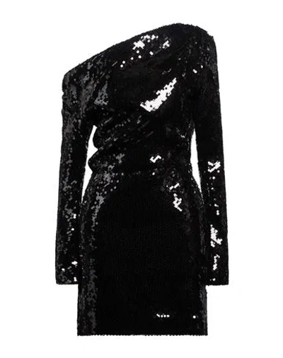 16arlington Woman Mini Dress Black Size 2 Polyester, Recycled Polyester