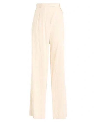 16arlington Woman Pants Beige Size 10 Rayon, Linen In Neutral