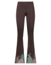 16arlington Woman Pants Chocolate Brown Size 4 Polyester, Elastane In Brown