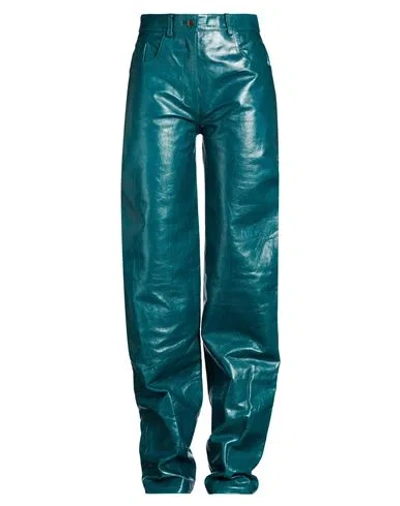 16arlington Woman Pants Green Size 4 Leather
