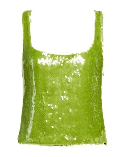 16arlington Woman Top Light Green Size 6 Polyester