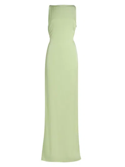16arlington Women's Evra Lace-back Gown In Green