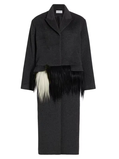 16arlington Women's Fera Wool-blend Coat In Black