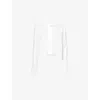 16arlington Womens Keid Sequin-woven Cardigan Bianco