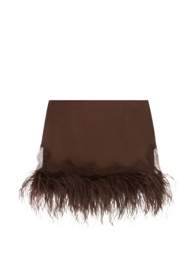 16arlington Zelmi Mini Skirt In Brown