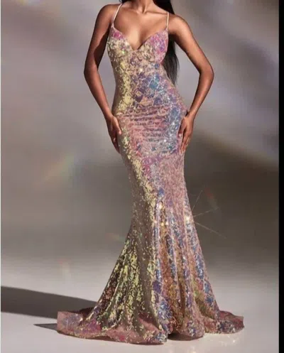 17 Young Dress Chloe Gown In Opal Blush