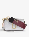 MARC JACOBS WOMENS SILVER MULTI SNAPSHOT LEATHER CROSS-BODY BAG,149-3000609-M0012007