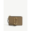 Marc Jacobs Womens French Grey And Brown Leather Wallet In French Grey Multi